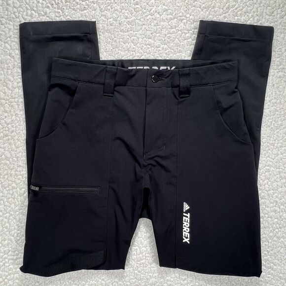 Adidas Terrex GI7308 Men’s Hiking Pants Sz Small 30x28 Black Trail Outdoor - Picture 1 of 11